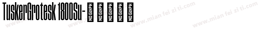 TuskerGrotesk 1800Su字体转换
